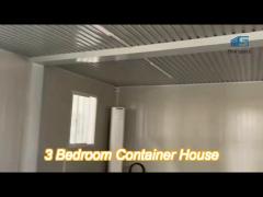 prefabricated 3 bedroom container house waterproof 2 story prefab homes