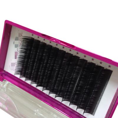 China Long Jeule Natural Lash Lashes Mink Lash Jet Black Silk Individual Eyelash Extension J/b/c/cc/d/dd/m Individual Loop Extensions for sale