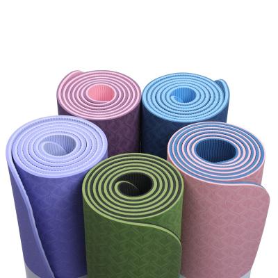 China Eco Friendly Yoga Mats Custom Print Eco Friendly PVC Kids Gym Fitness Home Wholesale Foldable Jeule Anti Slip With Carrying Strap for sale