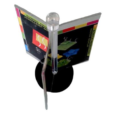 China Supermarkt 8.5x11 Acrylic Sign 3 Sides Acrylic Sign Book Page Holder for sale