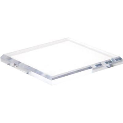 China Strong Clear Acrylic Bevel Display Base Square Block Acrylic Frame for sale