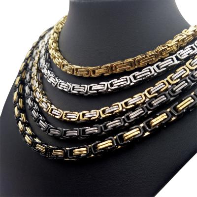 China Byzantine Empire Hiphop OH Chains Mens Hip Hop Stainless Steel Emperor King Necklace Chains Personality Jewelry For Women for sale