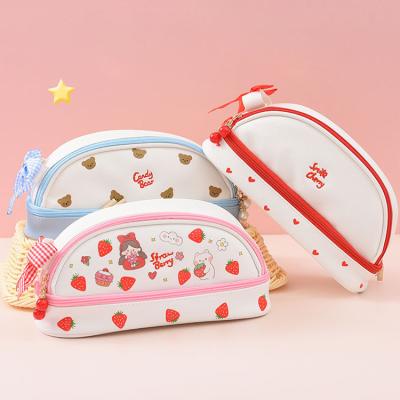 China Capacity Pen Bag Lovely Girl Stationery Fashion \ Double-layer Creative Comfortable \ Durable Large Box Children's Pencil Storage Bag for sale