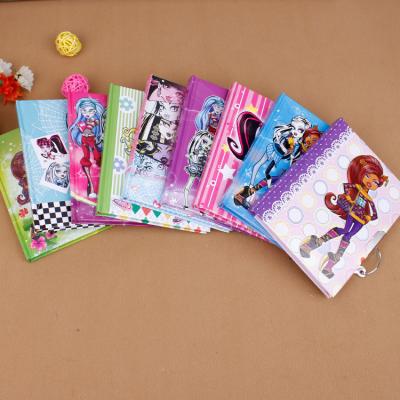 China Eco-friendly Kids Stationery Manifestation Softcover Custom Journal Planners Lock Diary Cartoon Notebook Kawaii With Lock for sale