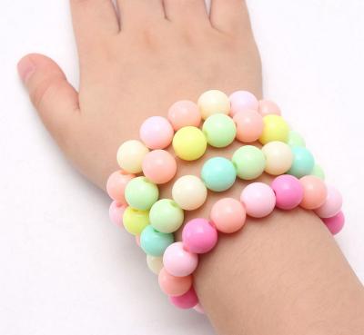 China Free Samples 7 High Quality Cute Kids Girl Acrylic Bracelet for sale