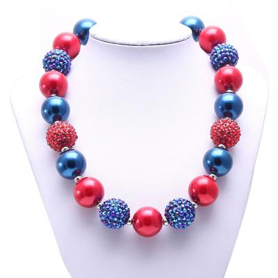 China New cute arcylic pearl necklace and bracelet set chunky kids necklace jewelry set for sale