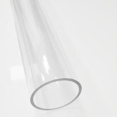 China Hard / Large Diameter Rigid Clear PC PETG PVC PMMA Plastic Tube for sale