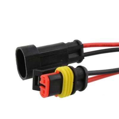 China 1 PIN Automotive Molex Female Waterproof Cable Connector for Automotive Applications for sale