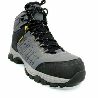 China Steel Toe Work Shoes Slip Resistant Aluminum Action Nubuck S1P Toe Cap Safety Shoes for sale