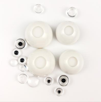 China 2021 New Mini Toy High Quality Plastic DIY Around Doll Half Round Oval Acrylic Eyes for sale