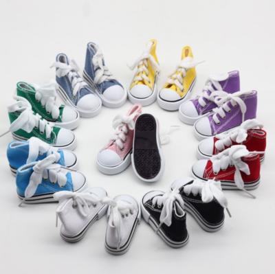 China Toy Fashion High Quality 7.5cm Electronic Stylish Doll Shoes For 18 Inch Doll Toy for sale