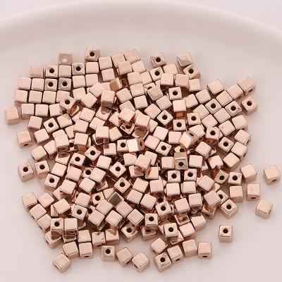 China Jewelry Accessories DIY CCB Jewelry Square Beads Square Spacer Beads Bracelet Bangle Spacer Beads for sale