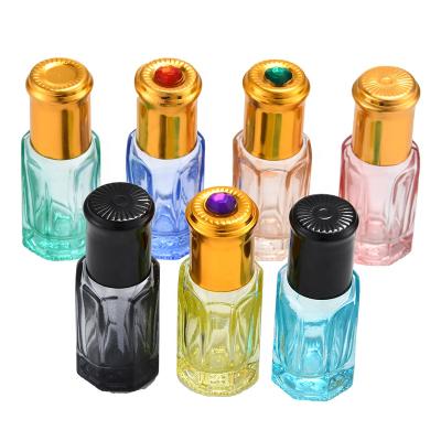 China High Quality Personal Care Perfume Bottle 3ml 6ml 9ml 12ml Roll On Glass Bottle With Steel Ball for sale