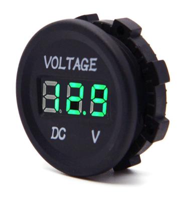 China Auto Car LED Display Digital Voltage Gauge Panel Meter DC 12V Voltmeter 28mm for sale