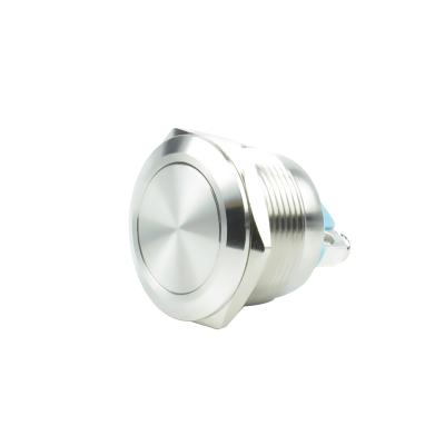 China 16mm 19mm 22mm 16/19/22 mm Start Button Momentary Metal LED Ring Illuminated Push Button Switch for sale