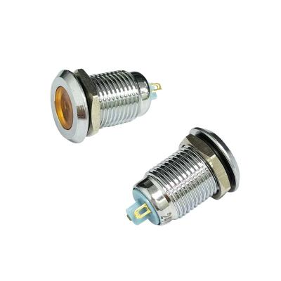 China Small Metal Indicator Light 12mm Waterproof Lamp IP65 Dia.12mm for sale