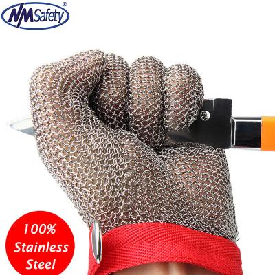 China 100% Anti-cut Butcher Protection Stainless Steel High Quality Wire Mesh Gloves for sale