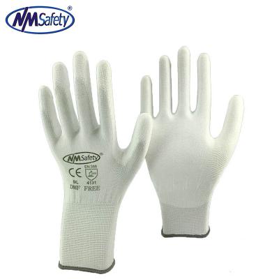 China Free Shipping High Quality Industrial Safety Work Anti Slip Anti Static Protective Glove With Nylon Cotton Knitted Palm Coated Gloves for sale