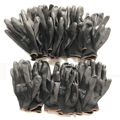 China Free Shipping Wholesale Price Anti-Slip With 13 Gauge Knitted Gardening Glove Polyester Labor Safety Protective Construction Work for sale