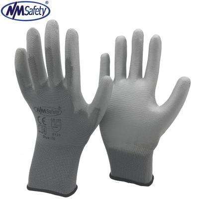 China NMSafety Anti-Slip 13Gauge Knitted Polyester Labor Safety Protective Construction Glove Gardening Working Wholesale Price. for sale