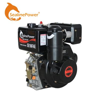 China 10HP 418cc 186FA Air Cooled Air Cooled Diesel Engine With Electric Start for sale