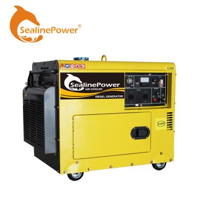 China 7.5KVA Small Silent Diesel Generator 50Hz 220V Diesel Generator For Sale SDG7500SE WITH 186FA DEISLE ENGINE for sale