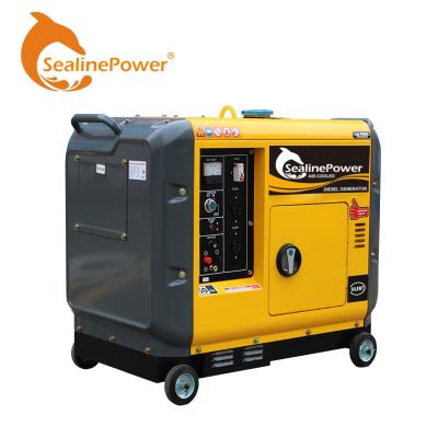 China 5KW Low Noise Super Silent Type Diesel Generator For Home Use SDG6500SE for sale