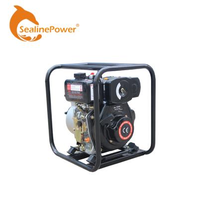 China Agricultural irrigation 4 HP 2 inch agricultural irrigation dewatering electric starting diesel water pump for sale