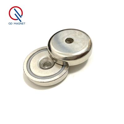 China Industrial Magnet Customized Neodymium Round Single Pole Pot Magnets for sale