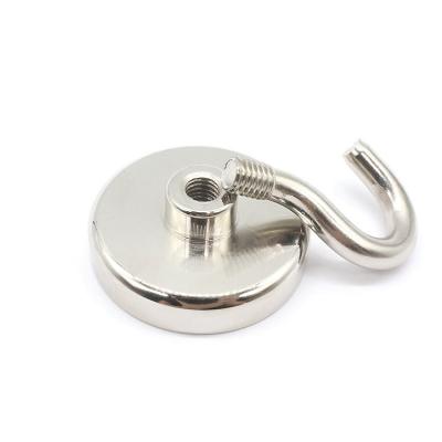 China Industrial Magnet D42 NdFeB Pot Magnet Magnet Hook Clamping Magnet for sale