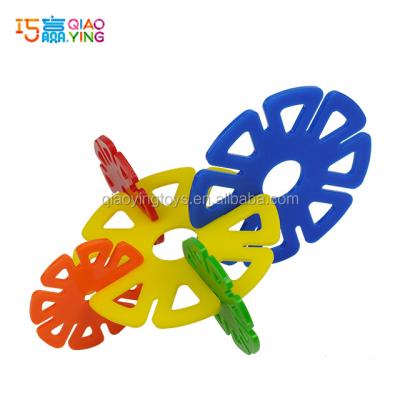 China Construction Toys Mixed Two Size Linking Discs , Interlocking Plastic Disc Set Building Toys For Kids-640 Pieces for sale