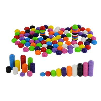 China Sorting & Counting& Stackng toys colorful and stacking math counters toys for kindergarten, 500 pcs in 10 colors for sale