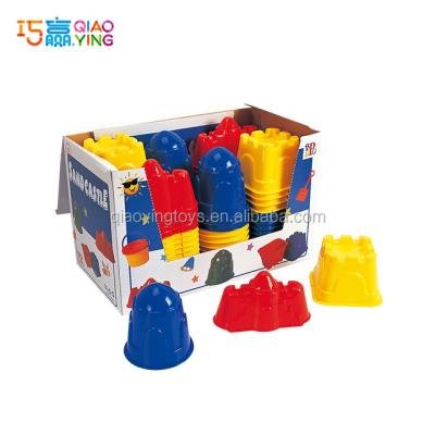 China sand & Water play set 3 style castle mold in display box, beach sand, water and sand toy play set for sale