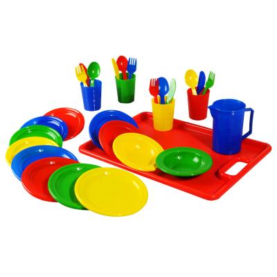 China Kitchen Toys Set 29 Piece Hotsale Plastic Dinner Set Kids Kitchen Toys for sale