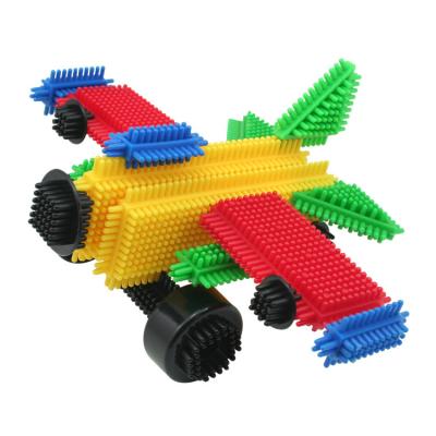 China Construction toys puzzle 2019 wholesale 3d diy toy soft hair blocks 40 pieces set for kindergarten for sale