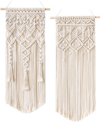 China Large Contemporary Hand Woven Tassel Woven Wall Hanging Macrame Wall Decor Hanging for sale