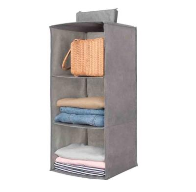 China 2022 New Contemporary Cotton Wardrobe Organizer Home Bag Canvas Canvas Hanging Cabinet for sale