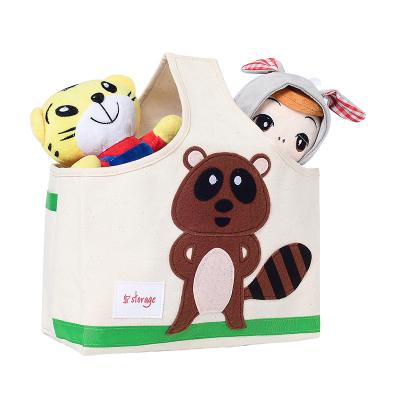 China Wholesale Foldable Made in China Oxford Cloth Children's Toy Storage Basket Cute Home Organize Basket for sale