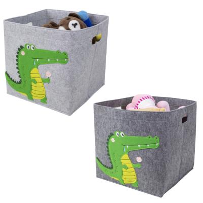 China 2022 Future Storage Organizer Box Cartoon Fashionable Foldable Gray Toy Storage Box for sale