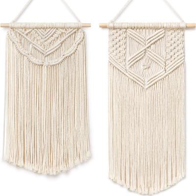 China Contemporary Wall Art Hanging Home Decor Wall Hanging Rectangle Macrame for sale