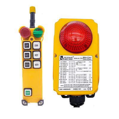 China Waterproof F24-6D+ LCC 6 Buttons Double Speed ​​12 Volt Construction Machinery Electric Remote Control Switch for sale