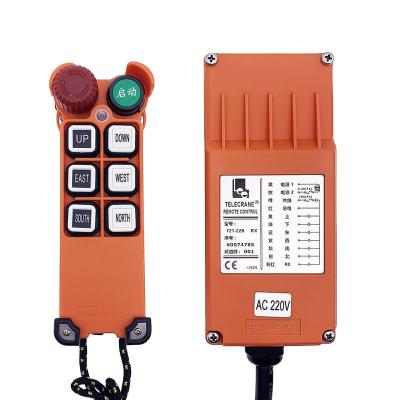 China F21-E2M Waterproof Telecrane 6 Key Remote Control Single Speed ​​Industrial Remote Control for sale