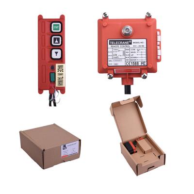 China F21-2D Waterproof Telecrane 2 Button Double Speed ​​Electric Hoist Wireless Industrial Remote Control for sale