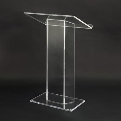 China Best Selling Commercial Furniture Book Table Top Crystal Acrylic Lectern for sale