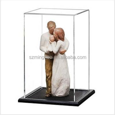 China acrylic display box doll or statuette acrylic display showcase/small acrylic display box for sale