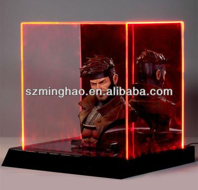 China Eco - Friendly Crystal Light Box / Clear Acrylic Toy Display Boxes With LED Light for sale