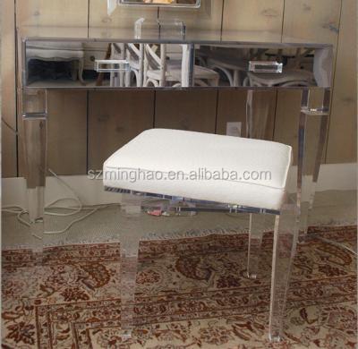 China Modern girl dressing table, elegant acrylic dressing table with mirror for sale