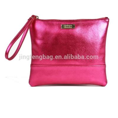 China 10 Years Factory Free Sample High Quality Custom Made Woman Eco - Friendly Leather Zipper Pouch for sale