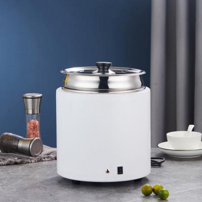 China Hotel/Cafeteria Stainless Steel Buffet Equipment Supplies Electric Heating Soup Kettle Pot Food Heat Warmer for sale