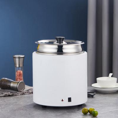 China Hotel/Cafeteria Stainless Steel 11L Food Heating Heating Pot Chinese Electric Hot Commercial Warmer Buffet Kettle Soup Heater for sale